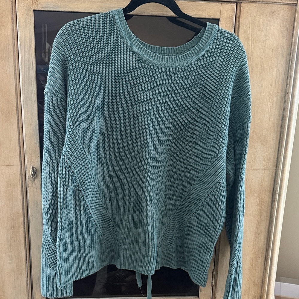 Lucky Brand Teal Crew Neck Sweater